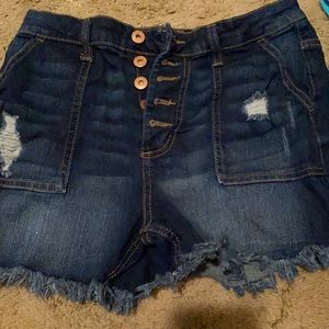 nobo shorts button up high waist